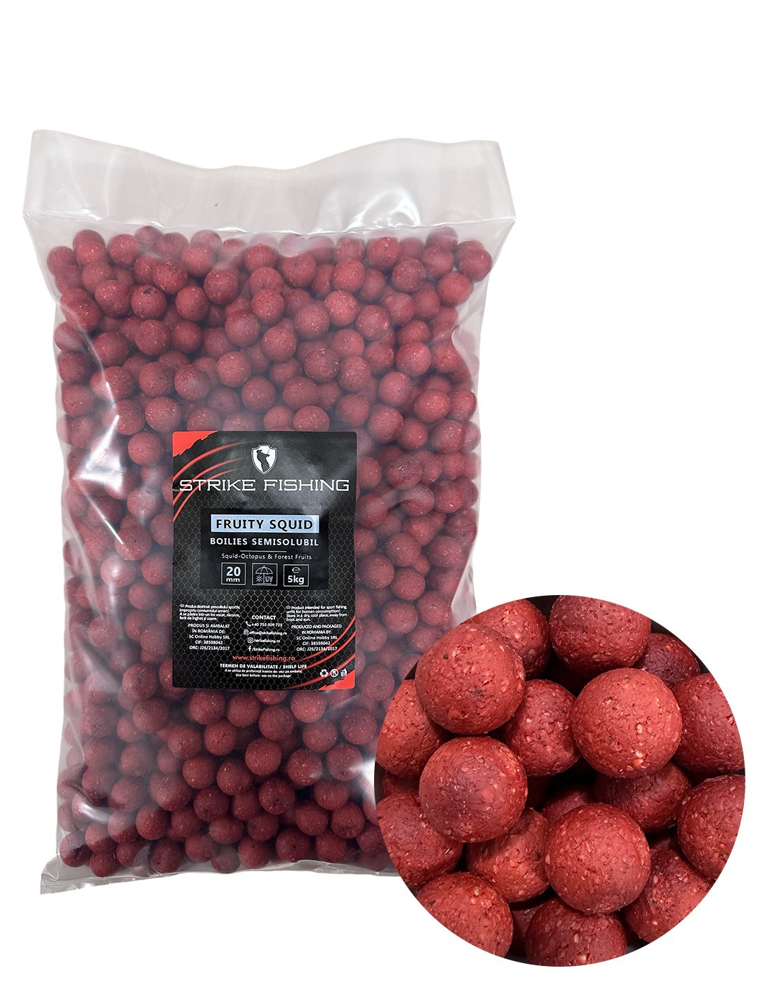 Boilies-uri Fruity Squid | Atractie Instantanee | Digerabilitate Ridicata